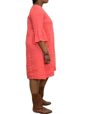 Bryn Walker Linen Phryne Tunic Dress Size Small Ruffle Sleeve 100% Linen